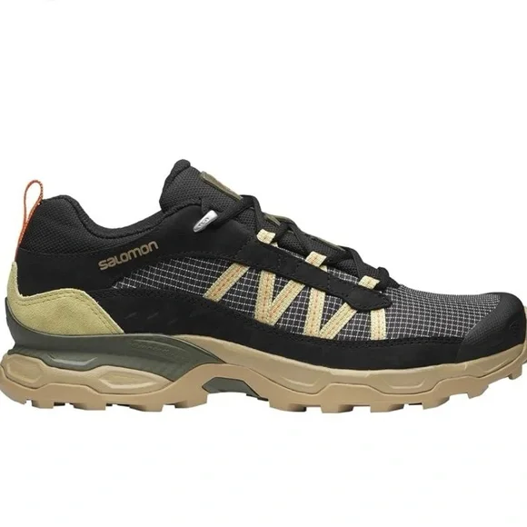 Salomon | Shoes | Salomon Mens Black And Tan Athletic Shoes  display picture 1